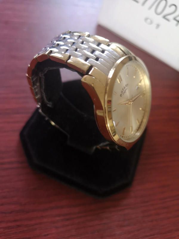 Designer Rotary men's two tone gold dial watch Size ONE SIZE - 11 Thumbnail