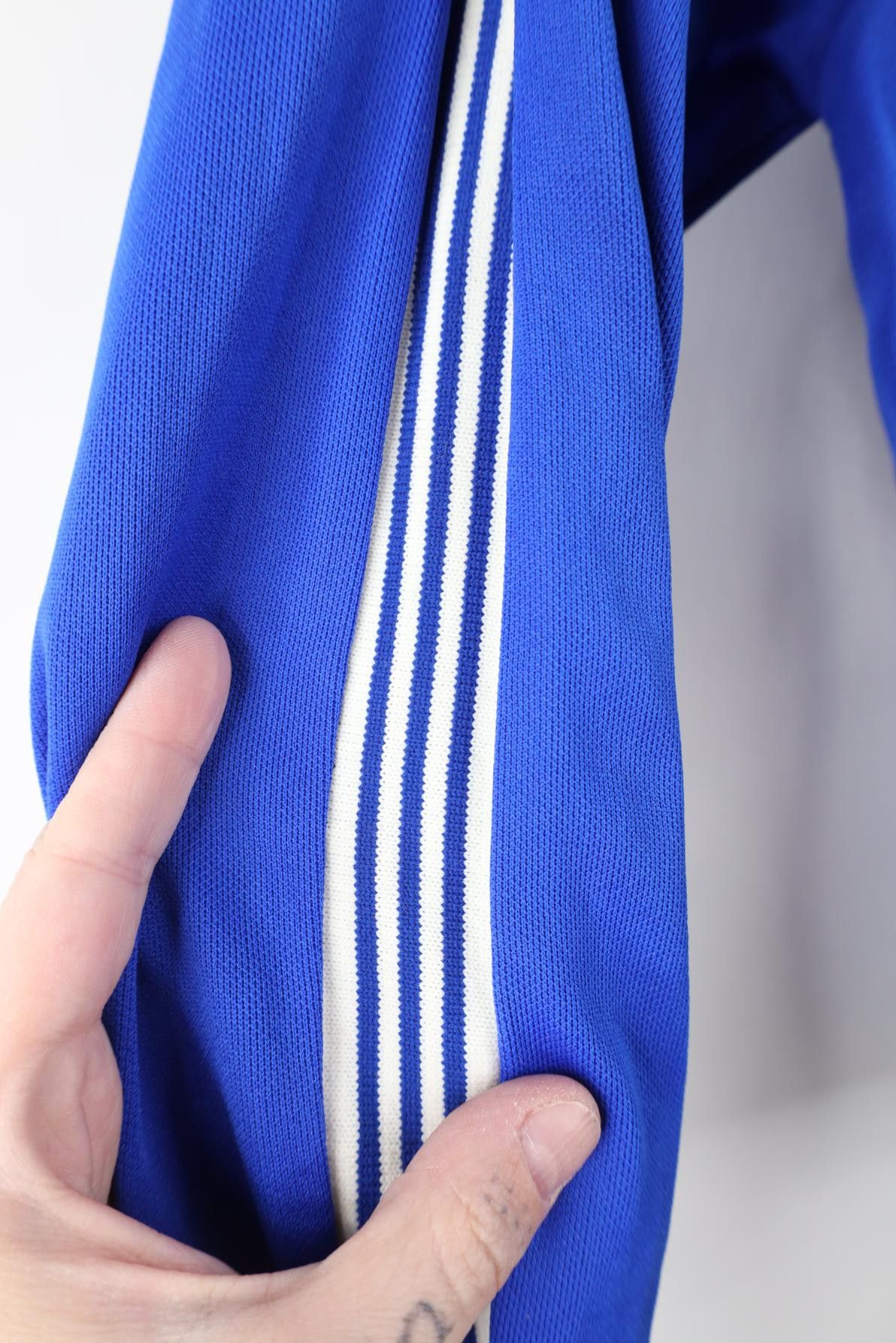 Vintage Vintage 70s Knit Warm Up Soccer Tennis Jacket Royal Blue USA Size S / US 4 / IT 40 - 9 Thumbnail