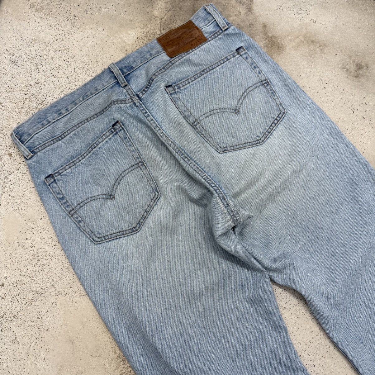 Levi's Levis 551 Big E Hemp Repaired Denim Pants Size US 35 - 10 Thumbnail