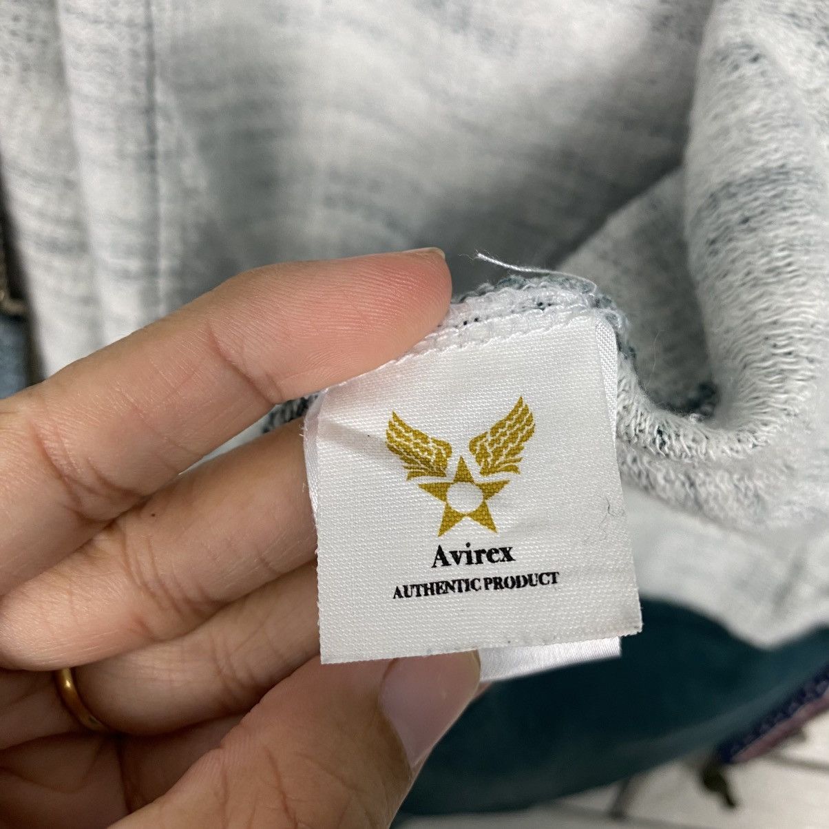 Avirex 📌Vintage Bomber Zipper Hoodie Jacket Avirex Over Print Size US L / EU 52-54 / 3 - 23 Thumbnail