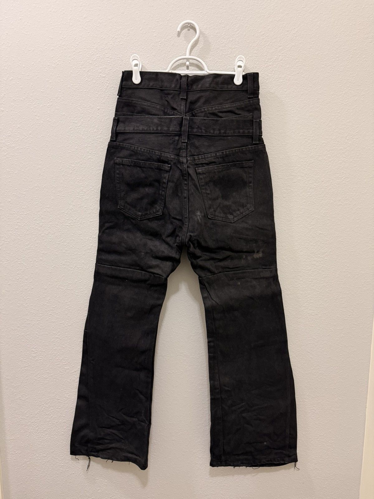 Hysteric Glamour Bi0me double-waist waxed jeans Size US 28 / EU 44 - 6 Thumbnail