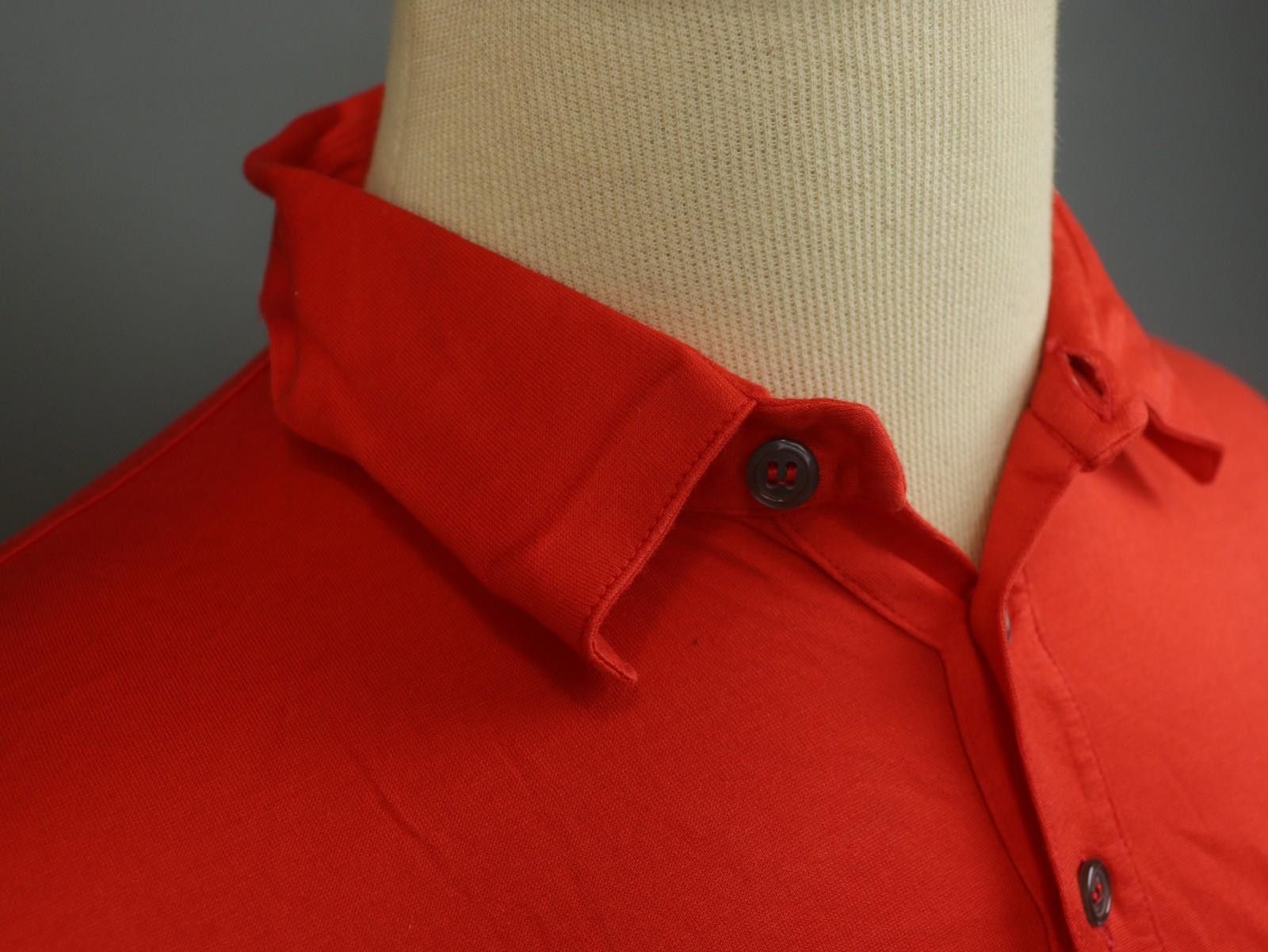 Givenchy Givenchy Red Cotton Collared Popover Polo Shirt Size L Size US L / EU 52-54 / 3 - 4 Thumbnail