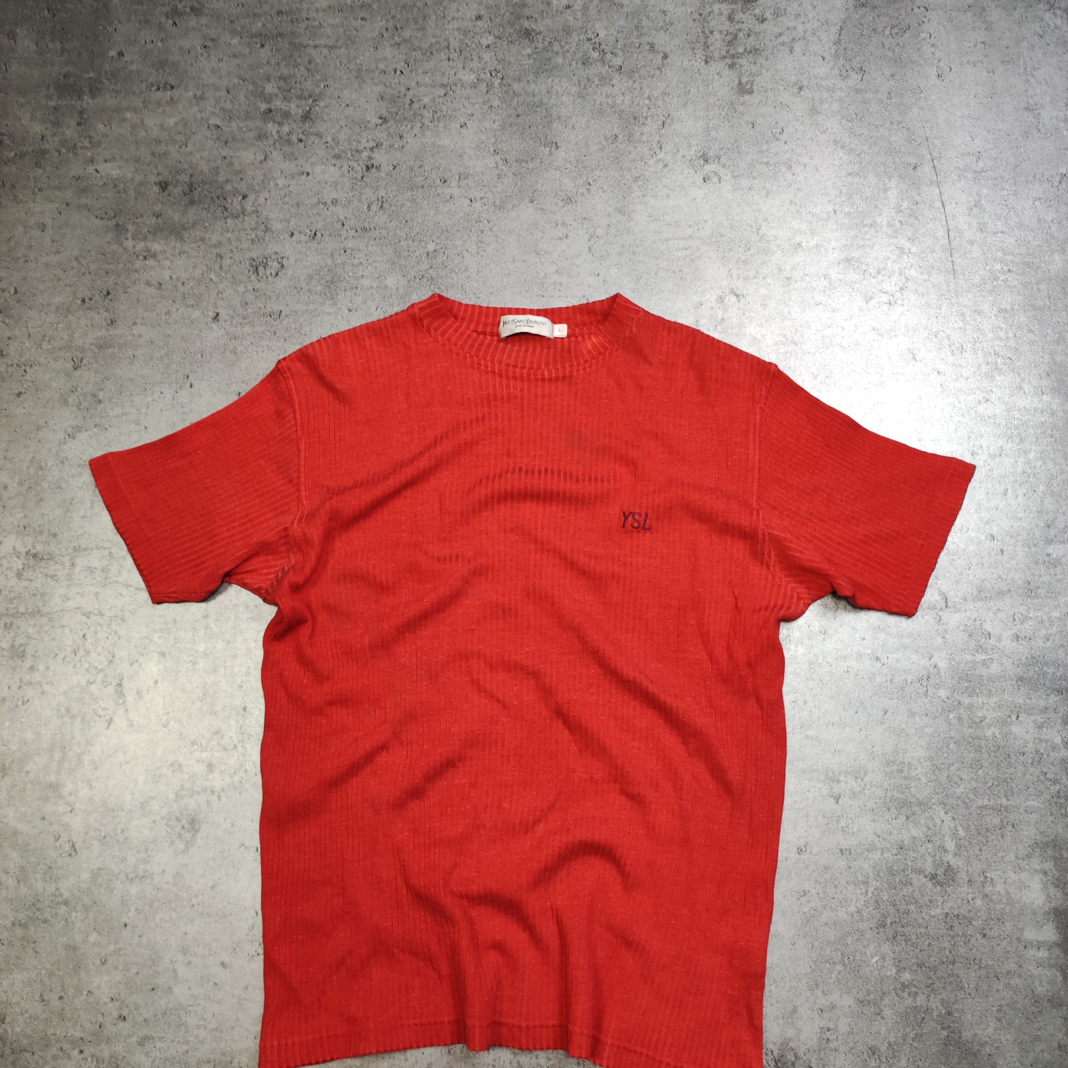Vintage × Yves Saint Laurent RARE 90s YSL Yves Saint Laurent Rayon Viscose Logo Shirt Size US L / EU 52-54 / 3 - 2 Thumbnail