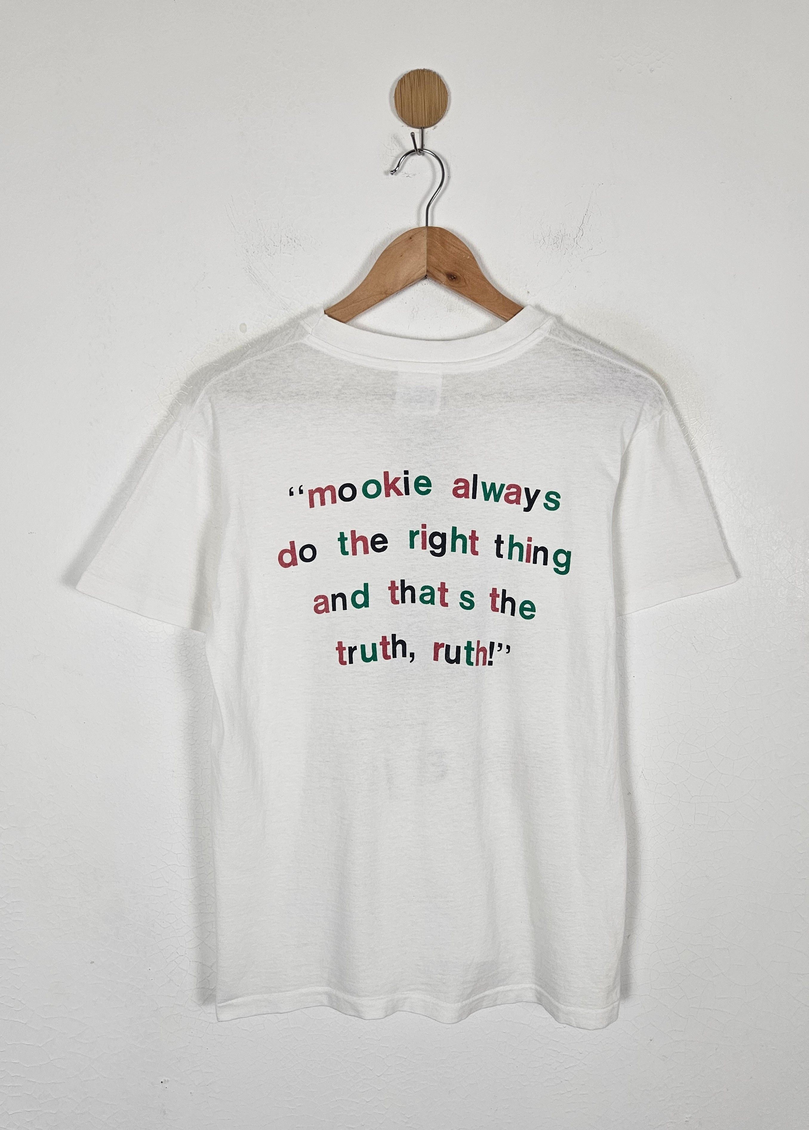 Rap Tees Vintage 1989 Mookie Do The Right Thing Spike Lee Promo Movie Size US M / EU 48-50 / 2 - 2 Thumbnail