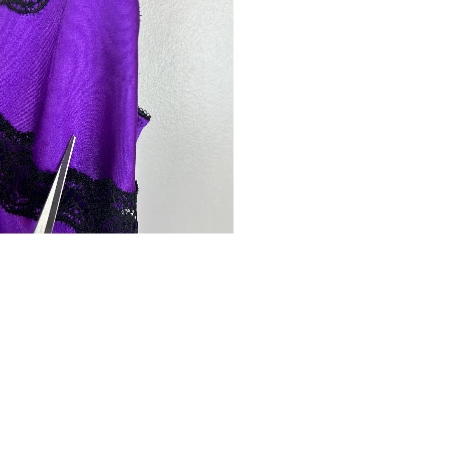 Victoria's Secret Victoria's Secret Slip Dress Nighty S Purple Black Lace Coquette Sexy Read Dress Short V-Neck Sleeveless Adjustable Straps Women Regular XS? No — S Size S / US 4 / IT 40 - 9 Thumbnail