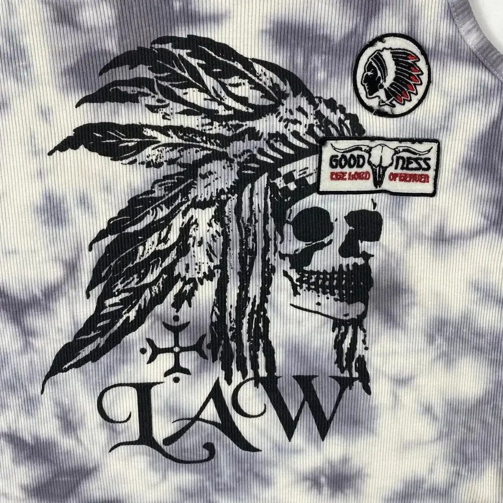Japanese Brand Vintage LOCK HEAVEN Law Skull Chief Tank Tops Large Size Size US L / EU 52-54 / 3 - 2 Thumbnail