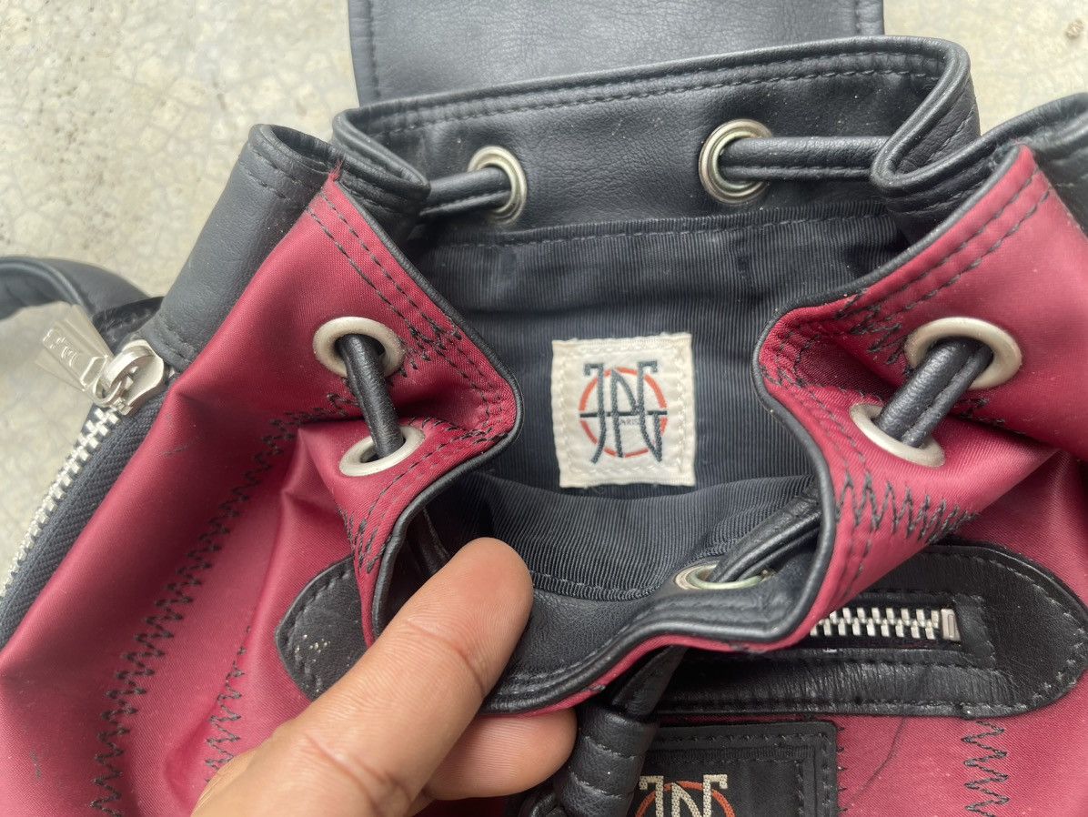 Jean Paul Gaultier × Vintage Jean Paul Gaultier Small Backpack Leather & Nylon Size ONE SIZE - 5 Thumbnail