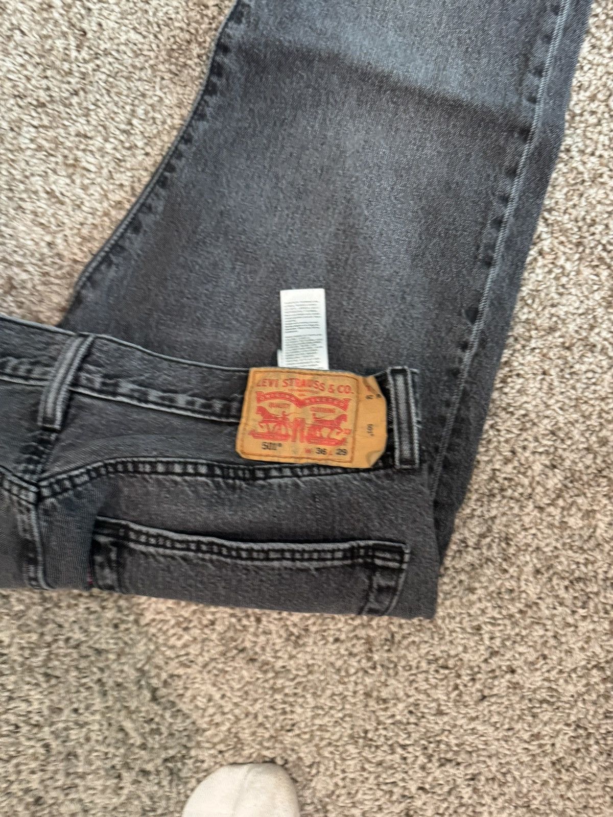 Levi's Levi’s 501 Jeans – Gray – 36x29 Size US 36 / EU 52 - 2 Thumbnail