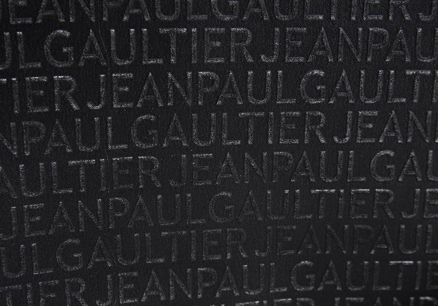 Jean Paul Gaultier Scratch Logo Embossed Clutch Bag in Black Size ONE SIZE - 3 Thumbnail