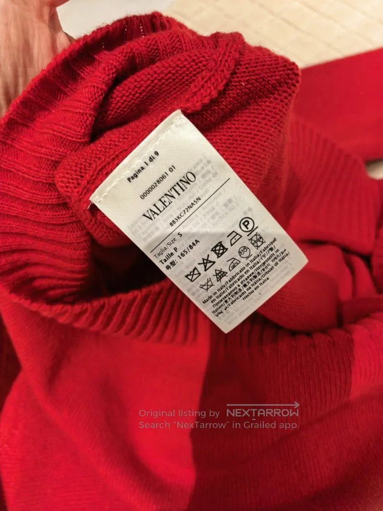 Valentino Valentino Red sweater Size S / US 4 / IT 40 - 2 Thumbnail