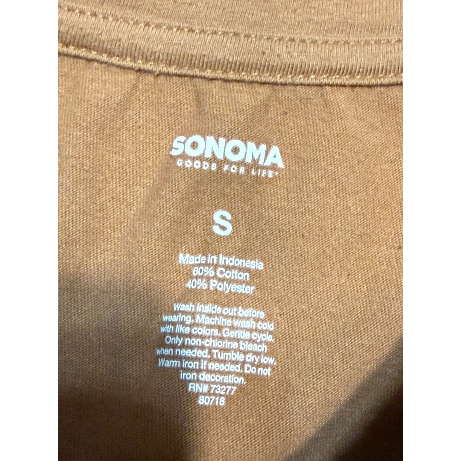Vintage Sonoma Shirts Women's Size S Brown Long Sleeve Have a cup of Cheer Hot Cocoa Size S / US 4 / IT 40 - 5 Thumbnail