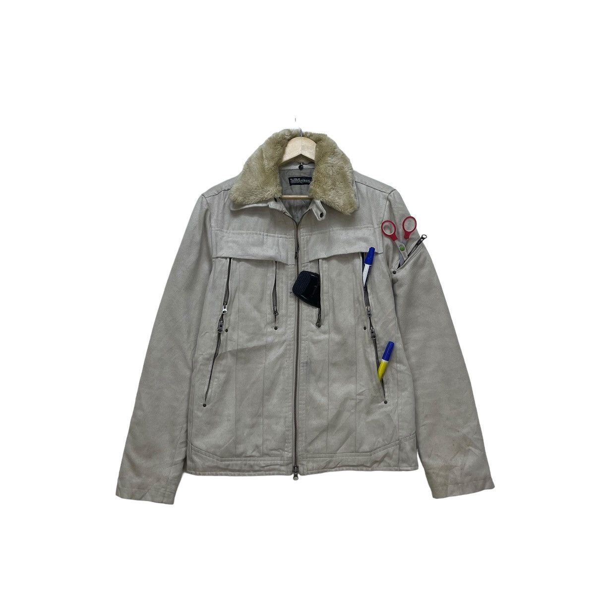 In The Attic × Japanese Brand × Le Grande Bleu (L.G.B.) Avant Garde Japanese Brand Real Zip Jacket Size US M / EU 48-50 / 2 - 2 Thumbnail