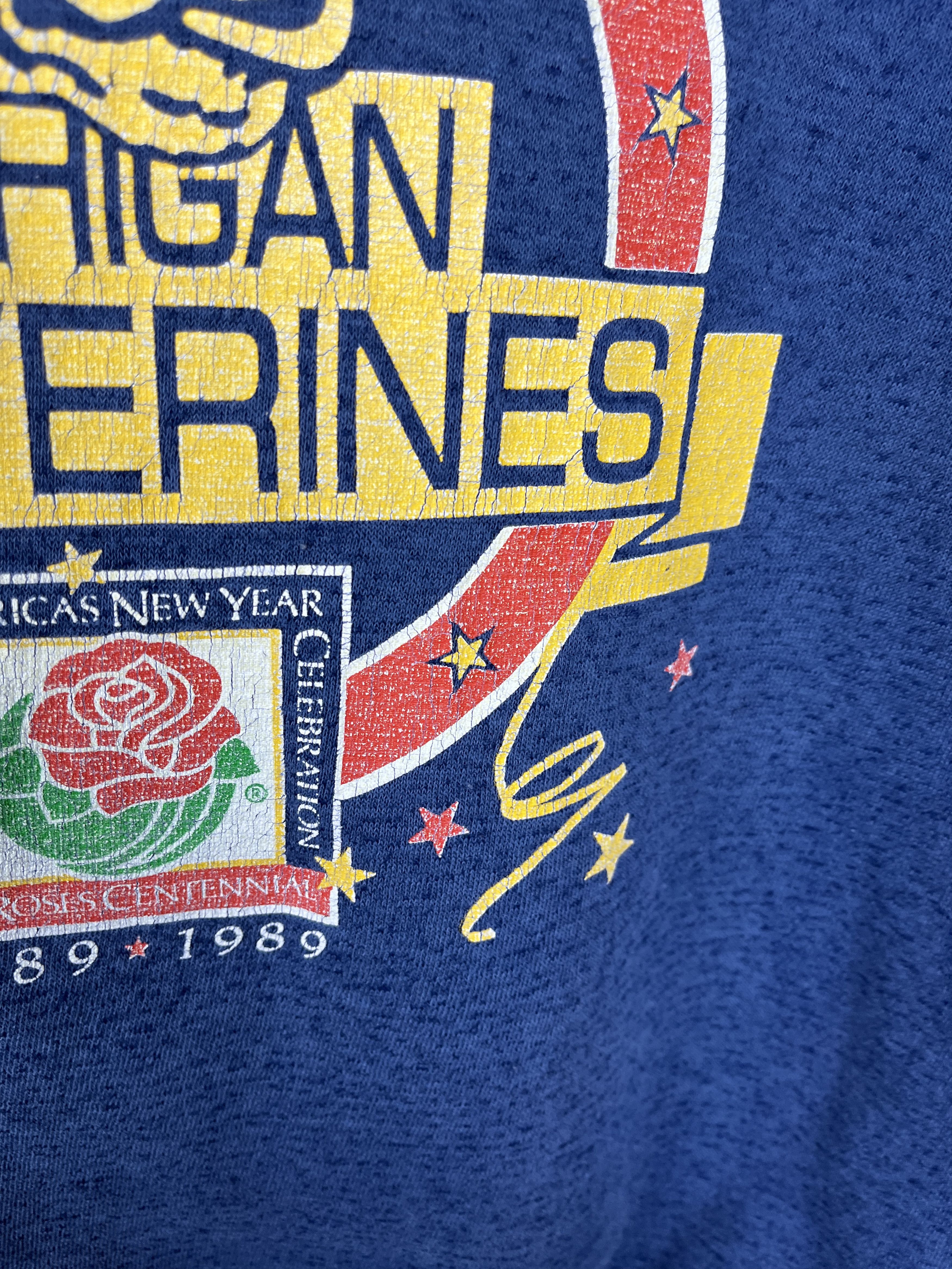 Vintage 80's Michigan Wolverines Vintage Womens Crew Sweatshirt USA Size XL / US 12-14 / IT 48-50 - 8 Thumbnail