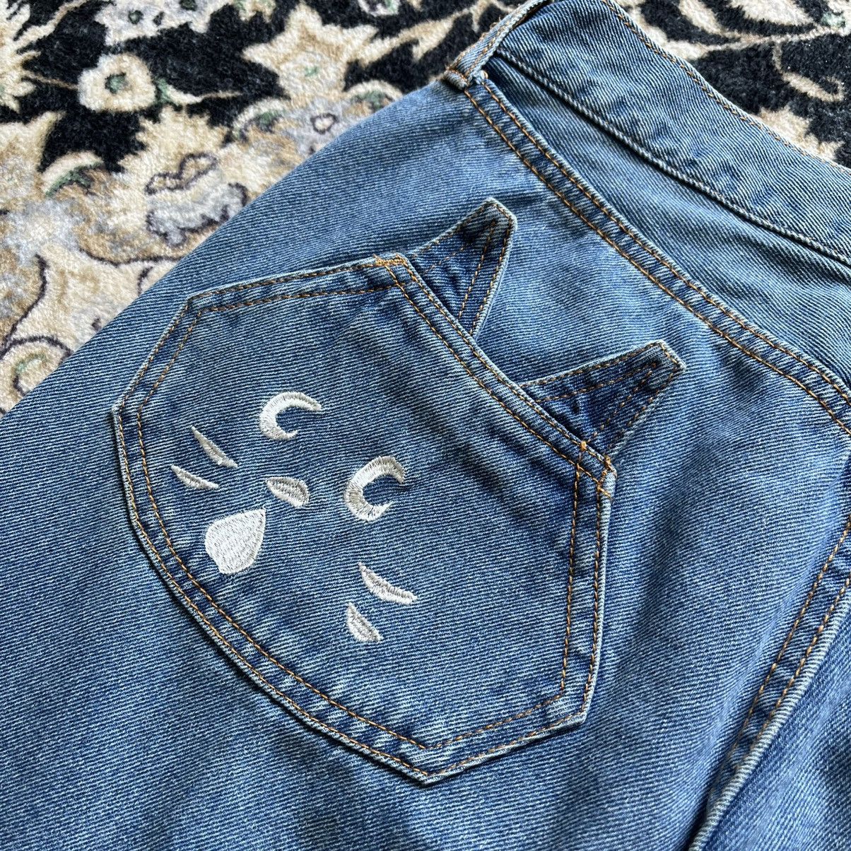 Ne-Net Vintage Ne-Net Japan Cat Back Pocket Denim - Issey Miyake Size 28" / US 6 / IT 42 - 2 Thumbnail