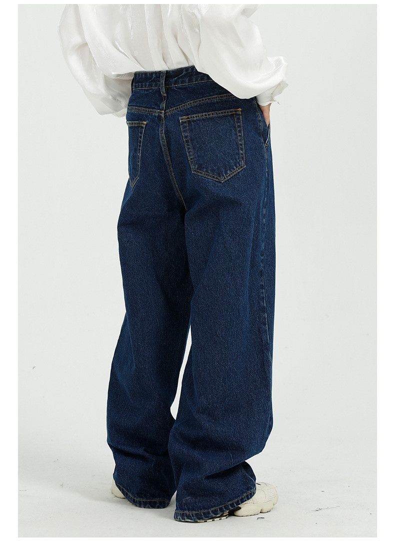 Japanese Brand × Jean Loose and slim mid-rise wide-leg straight-leg jeans Size US 32 / EU 48 - 4 Thumbnail