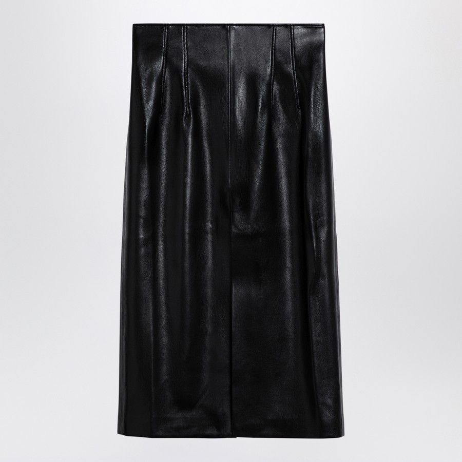 THE ANDAMANE o1d2blof1024 Leather Midi Skirt In Black Size 28" / US 6 / IT 42 - 1 Thumbnail