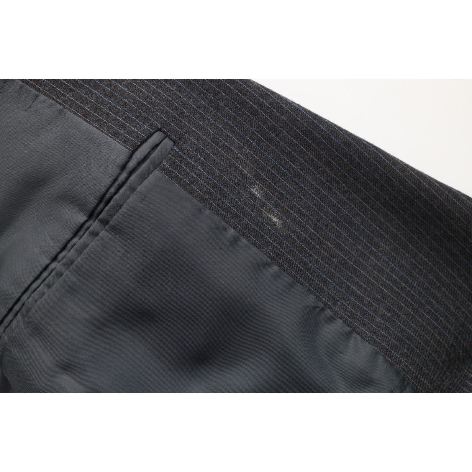 Vintage Vintage 70s Streetwear 2 Piece Wool Pinstriped Suit Wedding Size 42R - 10 Thumbnail
