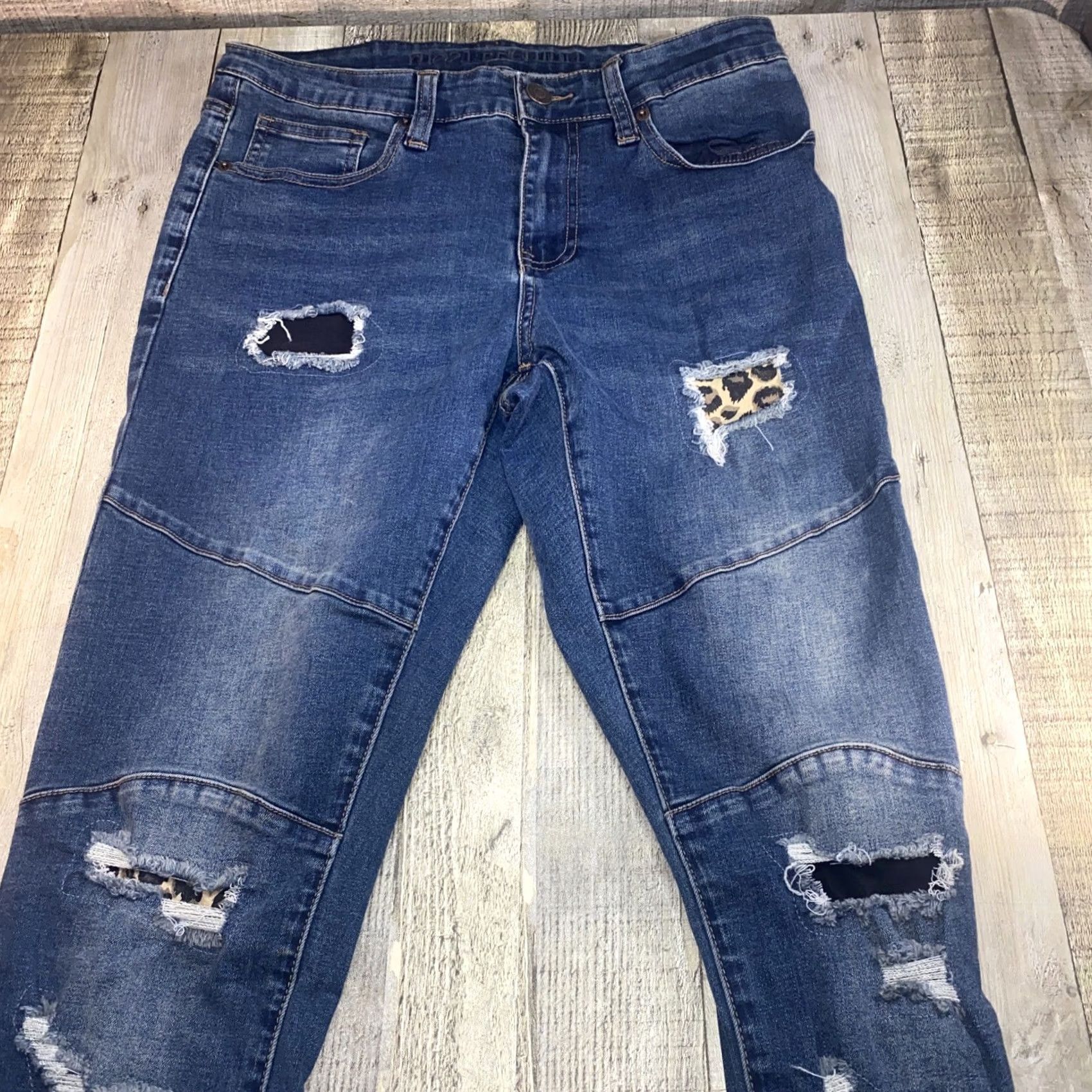 Vintage Rue21 Jeans Men 30x32 Blue Skinny Denim Shirt? Size US 30 / EU 46 - 2 Thumbnail