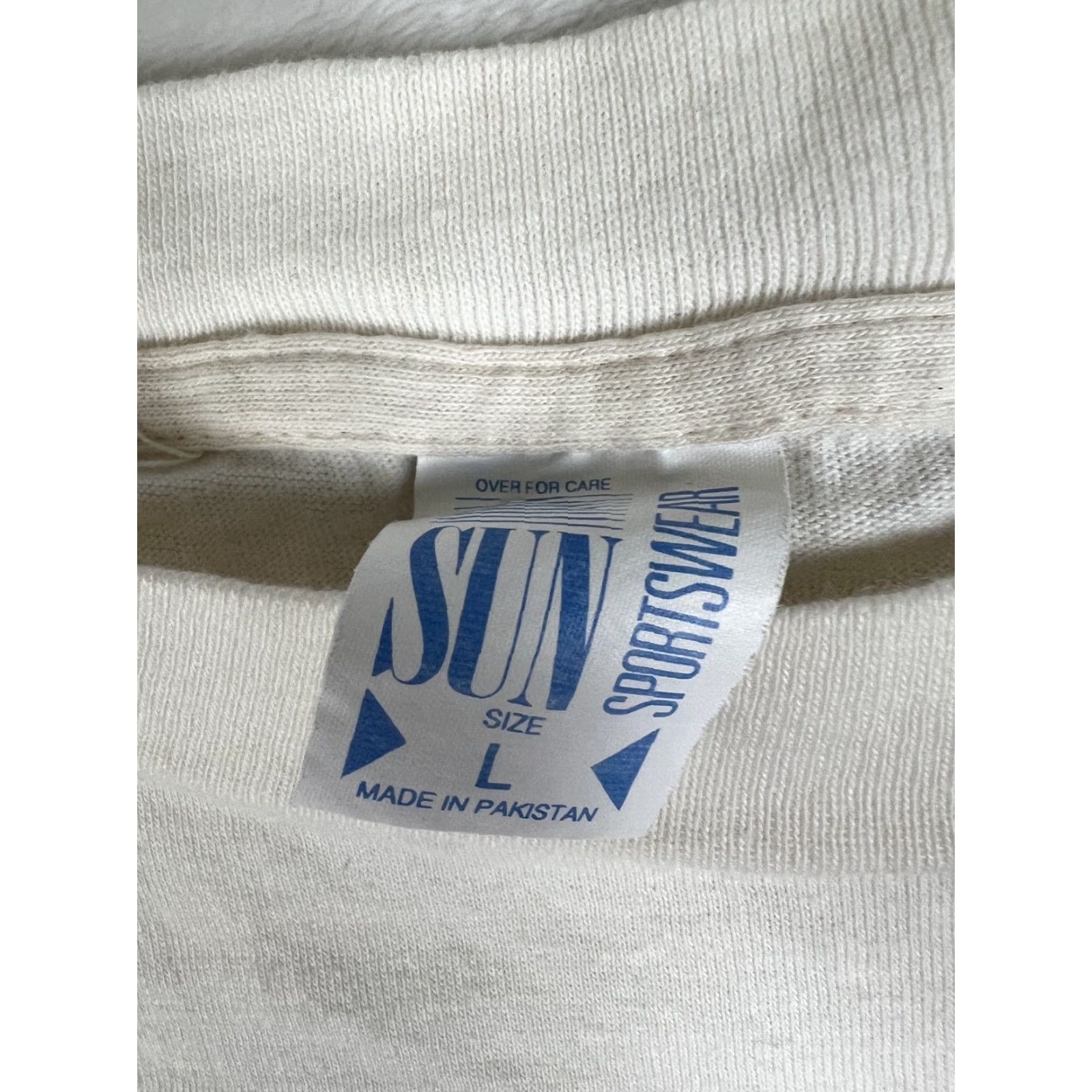 Sunray Sportswear VINTAGE Sun Sportswear T-Shirt Men L White Graphic Print 80s 90s Cars Crew Neck Short Sleeve Cotton Summer Spring Size US L / EU 52-54 / 3 - 7 Thumbnail