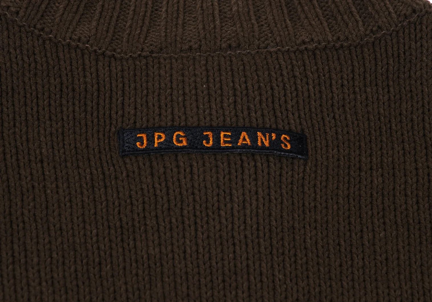 Jean Paul Gaultier Double Zip Knit with Openwork Sleeves in Brown 48 Size US M / EU 48-50 / 2 - 15 Thumbnail