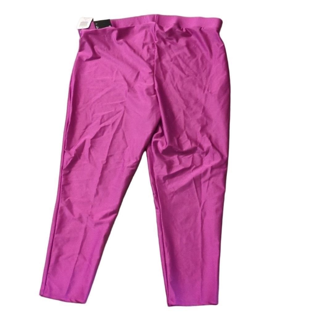 Torrid Torrid Purple 4L Liquid Willowherb Crop Leggings Size 2X Size 34" / US 12 / IT 48 - 7 Thumbnail