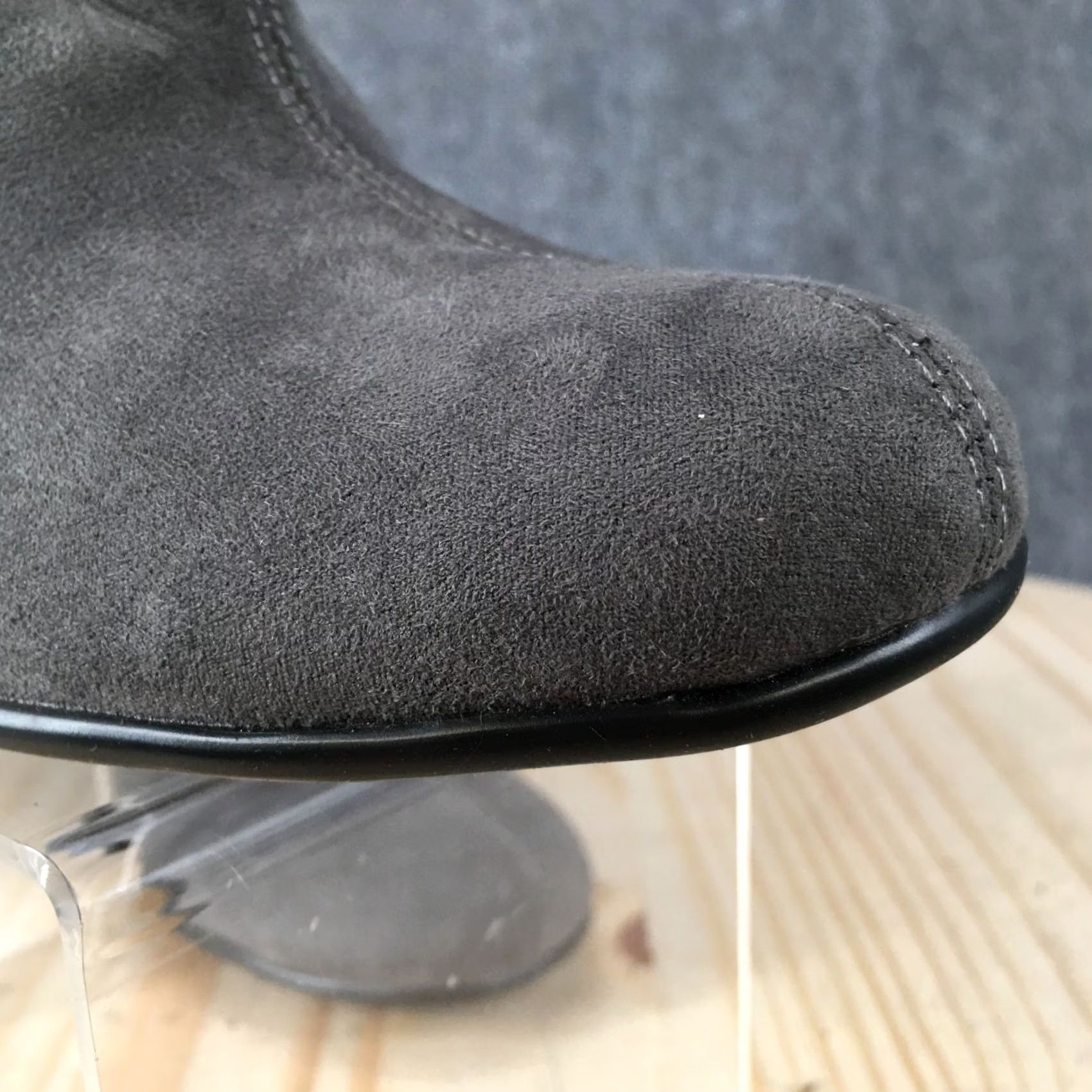 Vintage Aerosoles Gold Role Boots Women 9.5 M Slip On Heeled Bootie Gray Fabric Boots Size US 10 / IT 40 - 5 Thumbnail