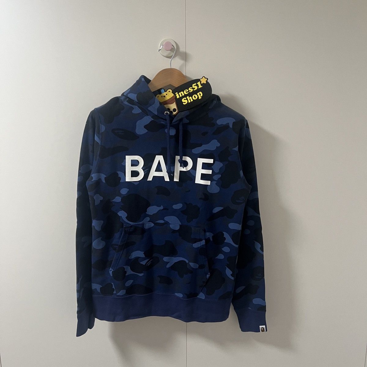 Bape Camo letter pullover hoodie