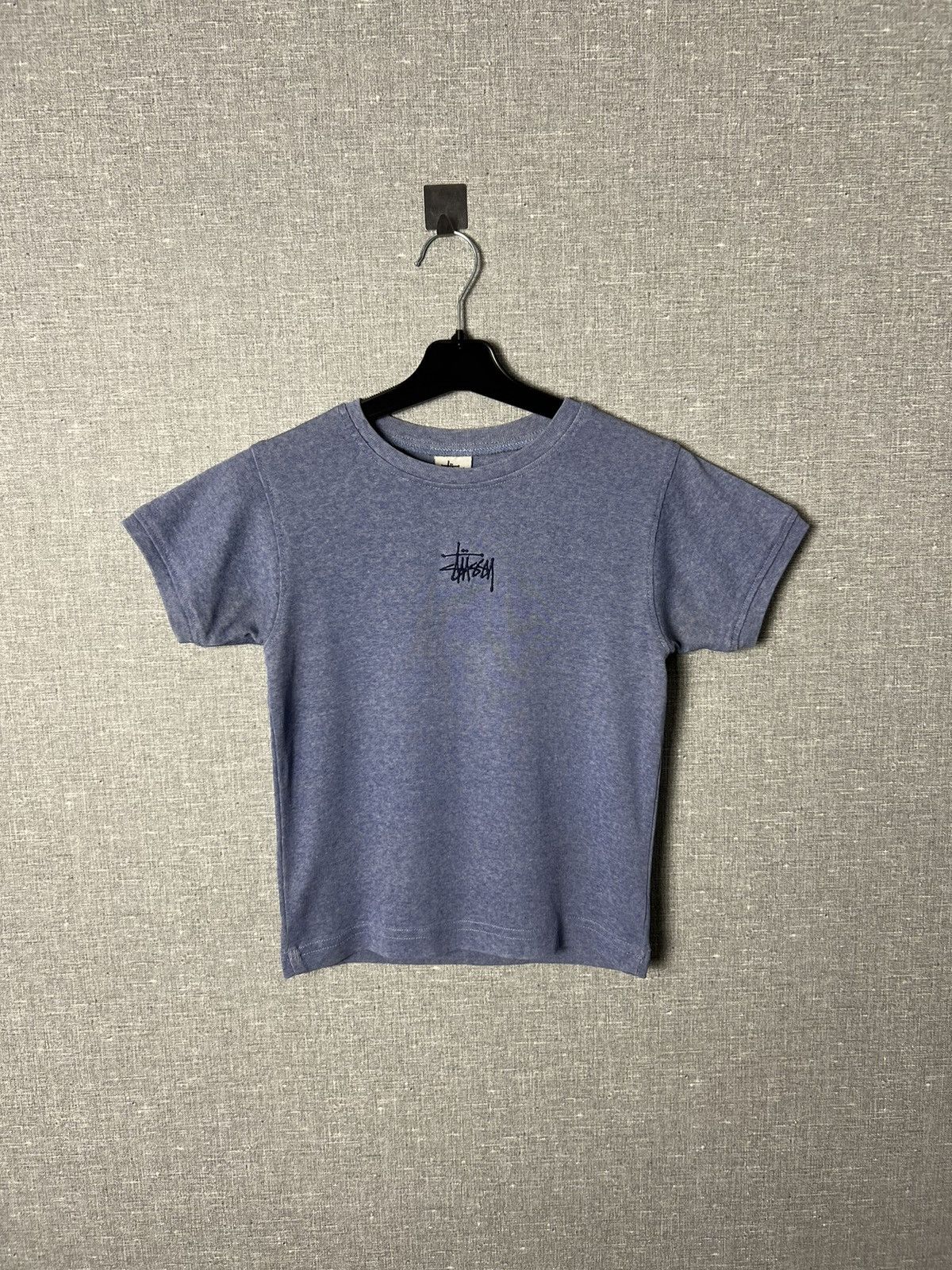 Stussy × Vintage Rare Vintage Stussy Made in USA Embroidered Center Logo Tee Size S / US 4 / IT 40 - 1 Thumbnail