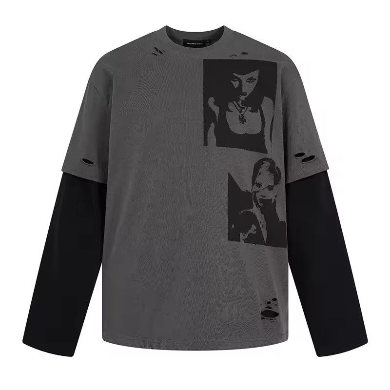 Vintage Streetwear Retro Gothic Punk Oversized Girl Print Shirt Size US M / EU 48-50 / 2 - 1 Thumbnail