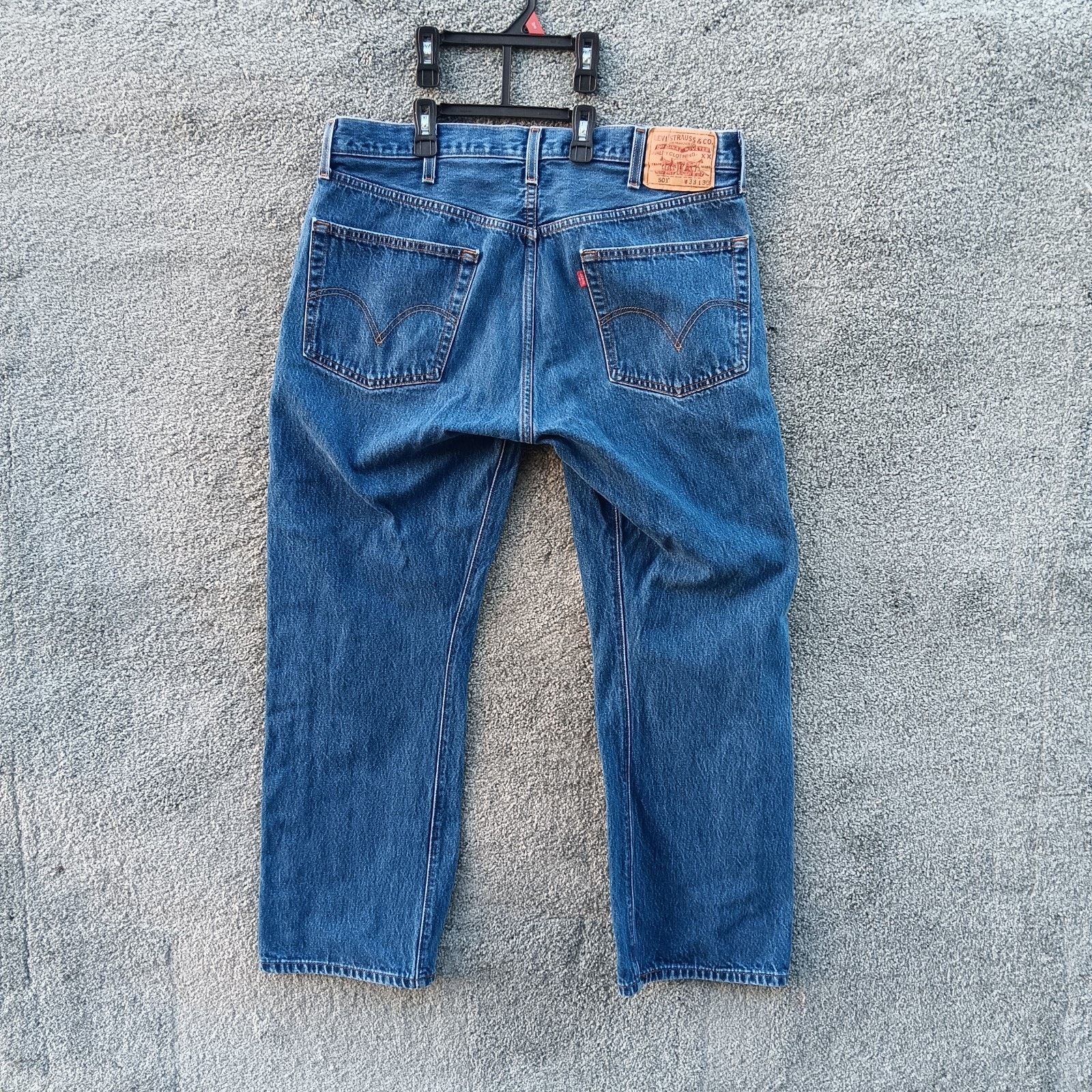 Levi's Levi’s 501 Men’s Jeans Size 38x30 Straight Leg Blue Denim Size US 38 / EU 54 - 4 Thumbnail