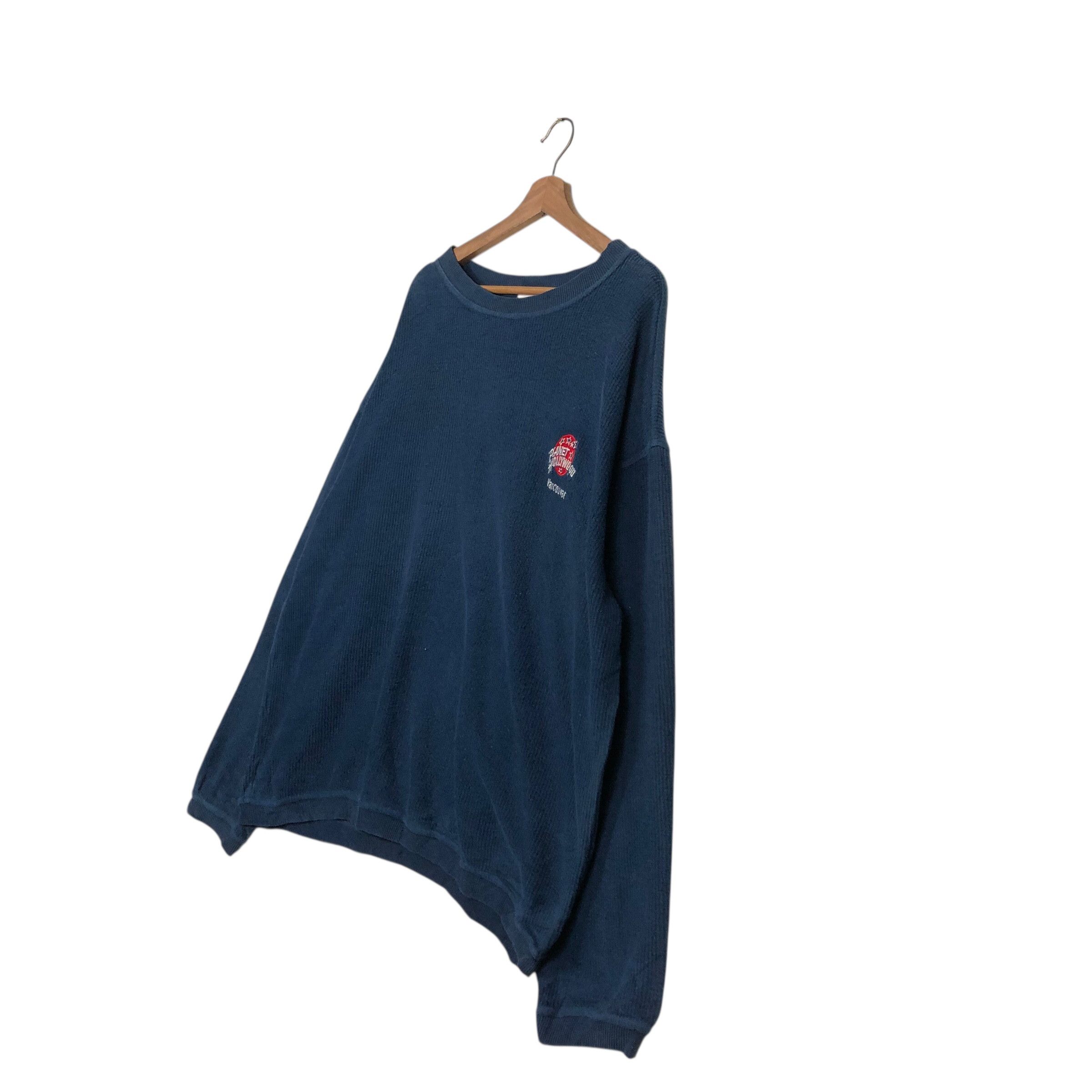 Japanese Brand 📌Vintage Sweatshirt Crewneck Planet Hollywood Big Logo Size US M / EU 48-50 / 2 - 3 Thumbnail