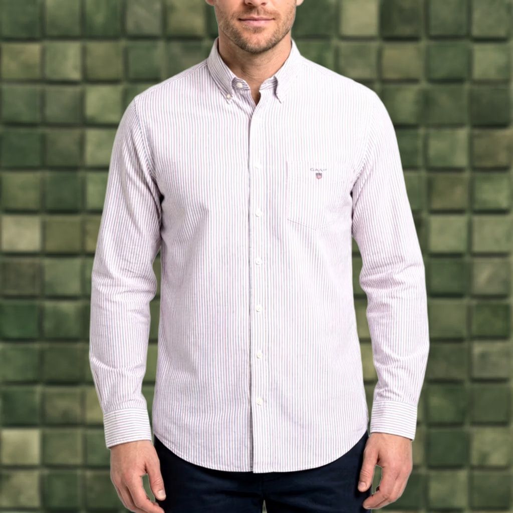 Gant GANT Shirt Men Size 2XL Regular Long Sleeve THE OXFORD BANKER VR4016 Size US XXL / EU 58 / 5 - 1 Thumbnail