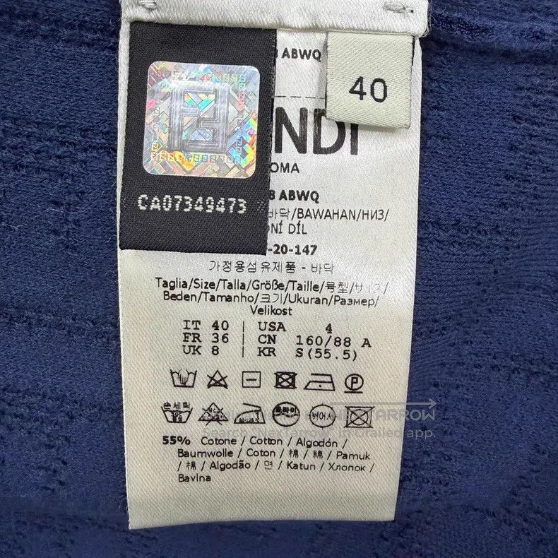 Fendi Fendi Printed Wrap Skirt, Blue Size 26" / US 2 / IT 38 - 7 Thumbnail