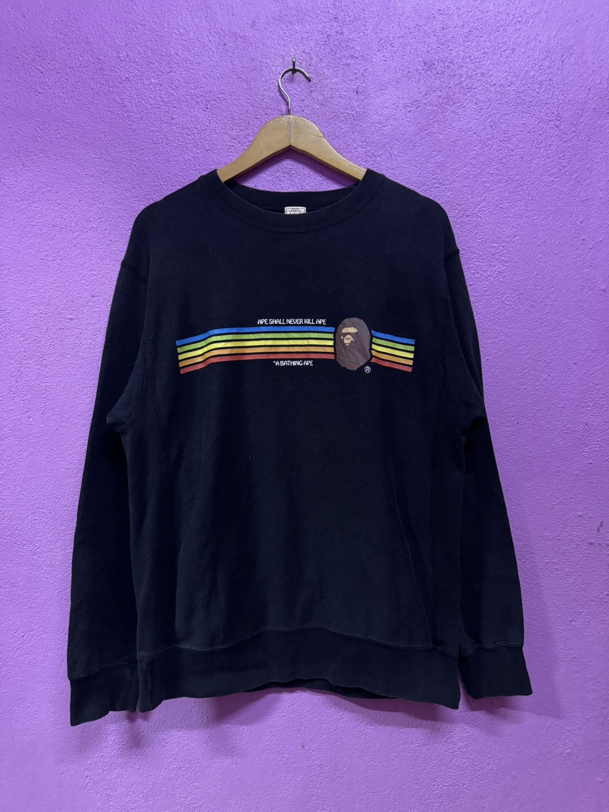 Bape Bape Crewneck Size M Size US M / EU 48-50 / 2 - 1 Thumbnail