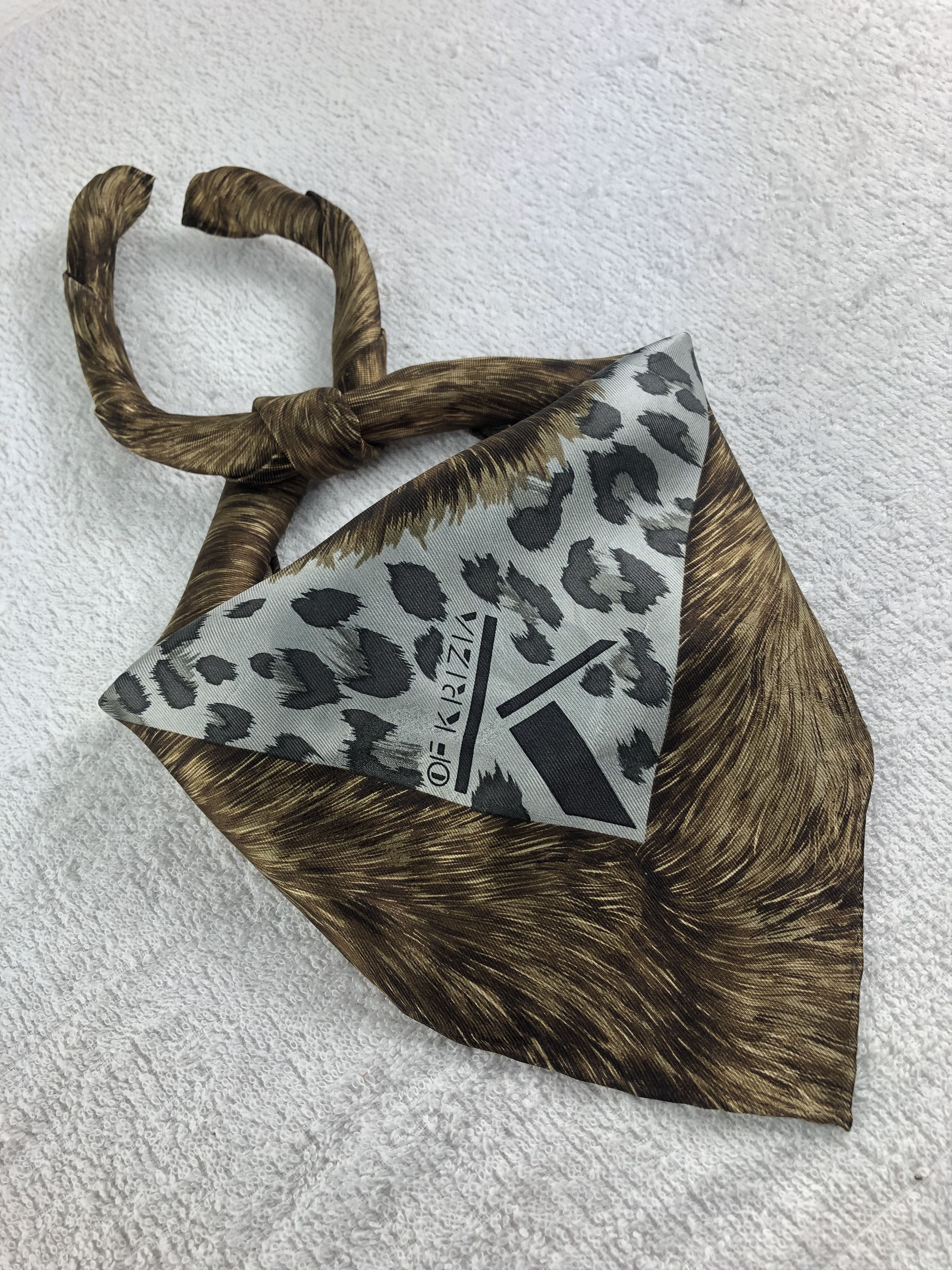 Krizia Uomo Krizia Uomo Silk Handkerchief / Bandana / Neckerchief C222 Size ONE SIZE - 2 Thumbnail