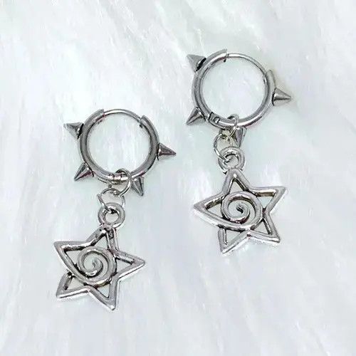 Designer Cute Star Swirl Earring Size ONE SIZE - 2 Thumbnail