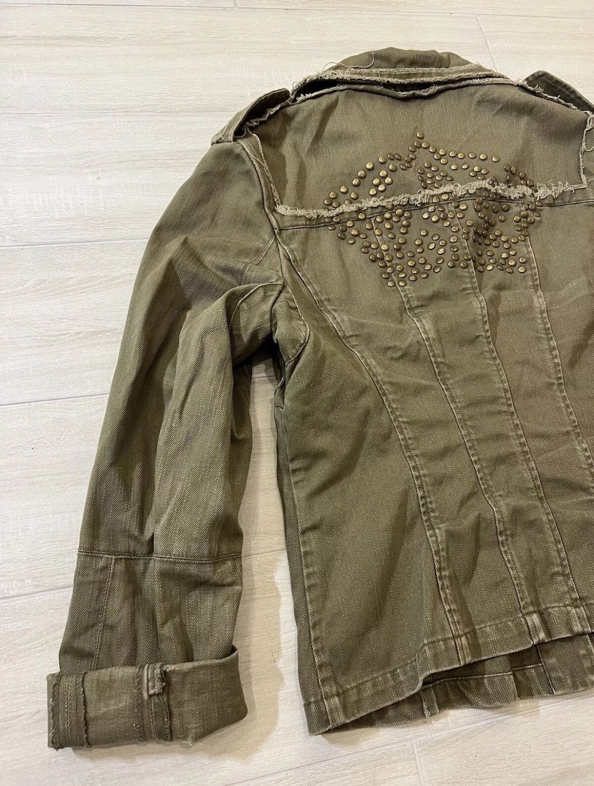 Vintage × Von Dutch VTG Women's Von Dutch Denim Jacket in Green with Buttons Size S / US 4 / IT 40 - 10 Thumbnail