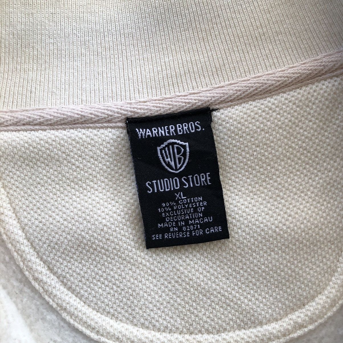 Cartoon Network × Vintage × Warner Bros Warner Bros TAZ DEVIL Embroidery Logo Half Zipper Sweatshirt Size US XL / EU 56 / 4 - 6 Thumbnail