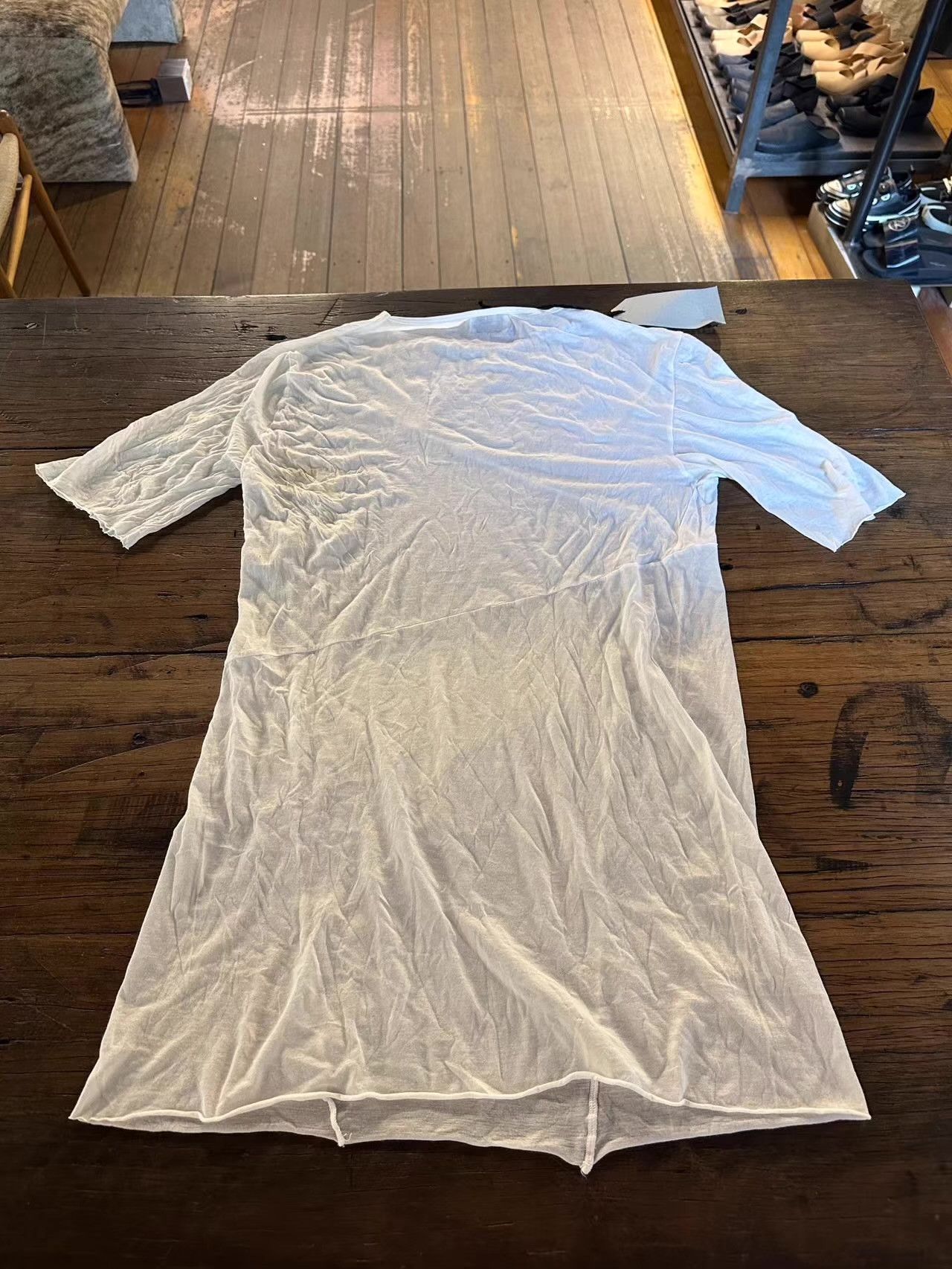Lost & Found Ria Dunn LOST&FOUND white structured short‑sleeve tee Ｑ25 Size US XS / EU 42 / 0 - 2 Thumbnail