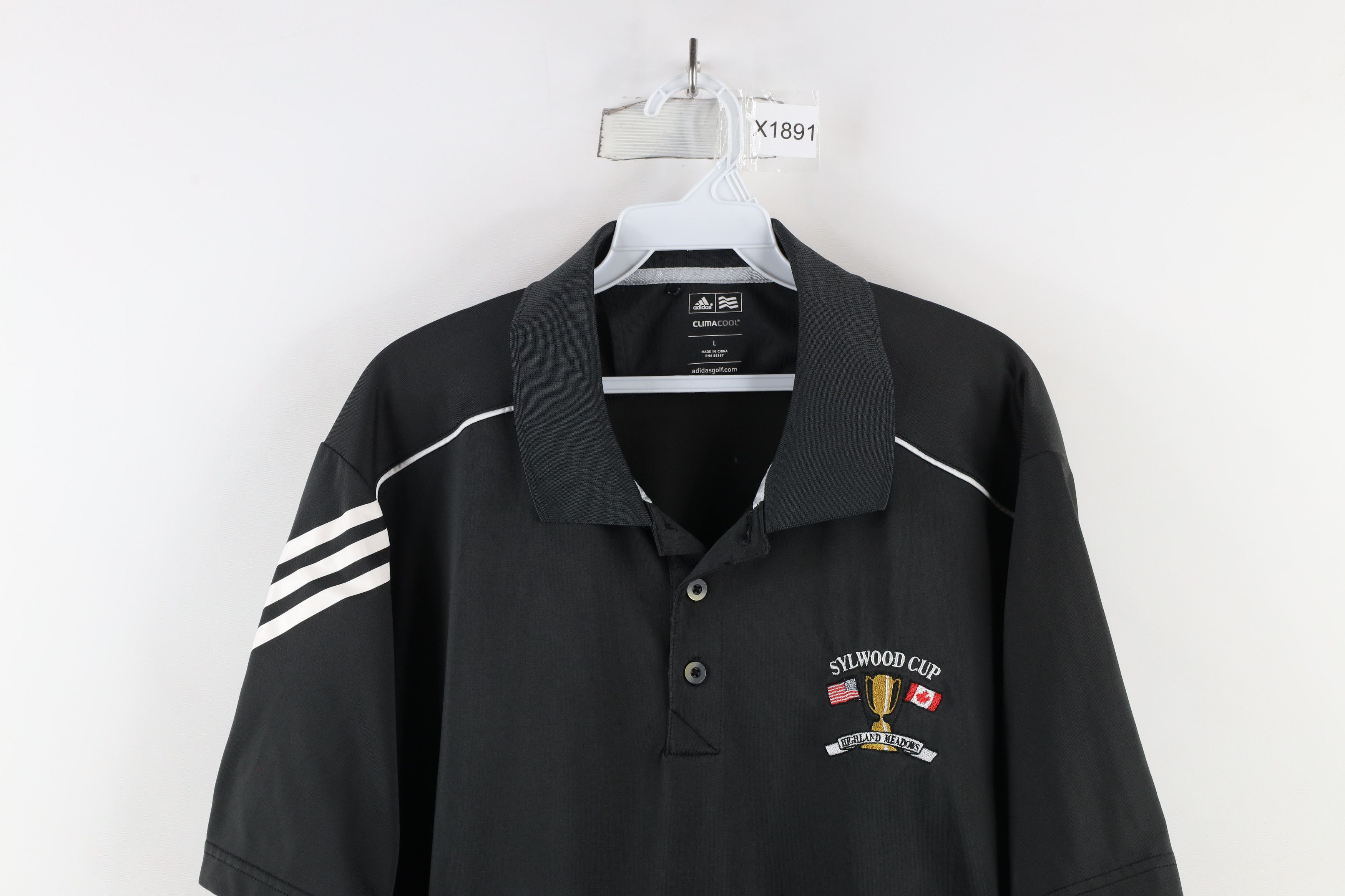 Adidas × Vintage Adidas Golf Sylwood Cup Highland Meadows Golfing Polo Shirt Size US L / EU 52-54 / 3 - 2 Thumbnail