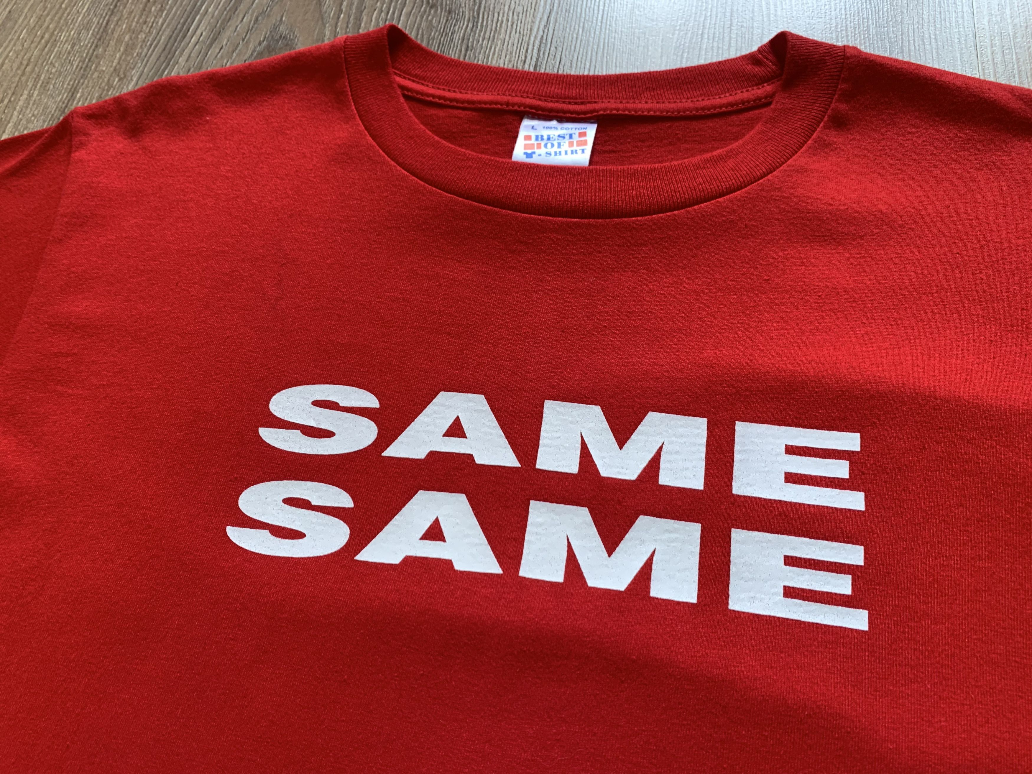 Best Made Vintage Same Same But Different Comic Humor T Shirt Size US L / EU 52-54 / 3 - 3 Thumbnail