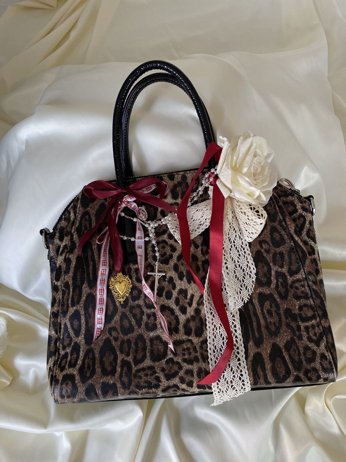 Vintage Vintage leopard coquette shoulder bag Size ONE SIZE - 2 Thumbnail