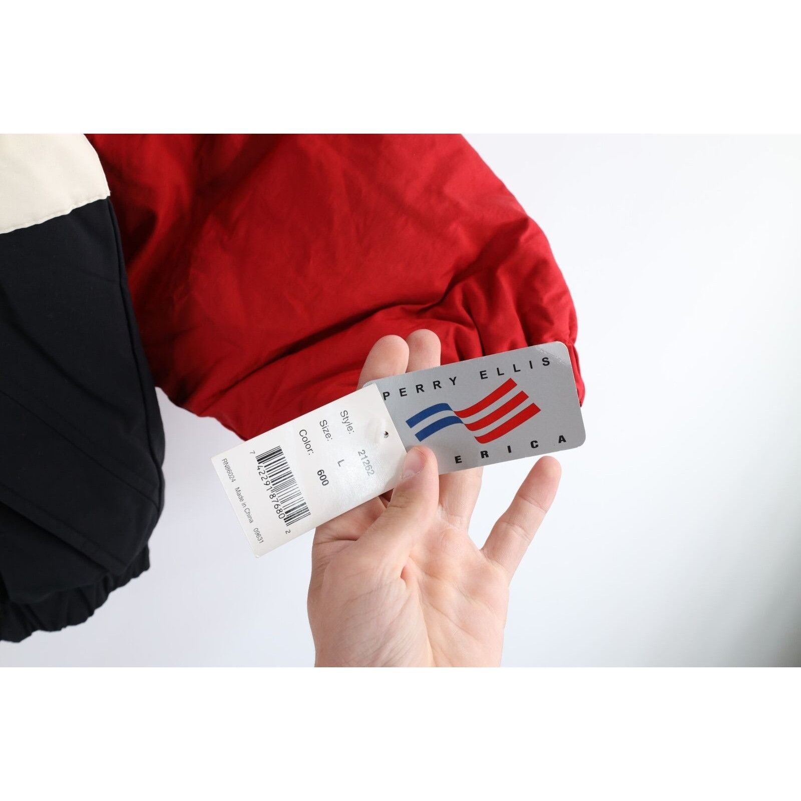 Perry Ellis × Vintage NOS Vintage 90s Perry Ellis Sailing Puffer Jacket Size US L / EU 52-54 / 3 - 5 Thumbnail