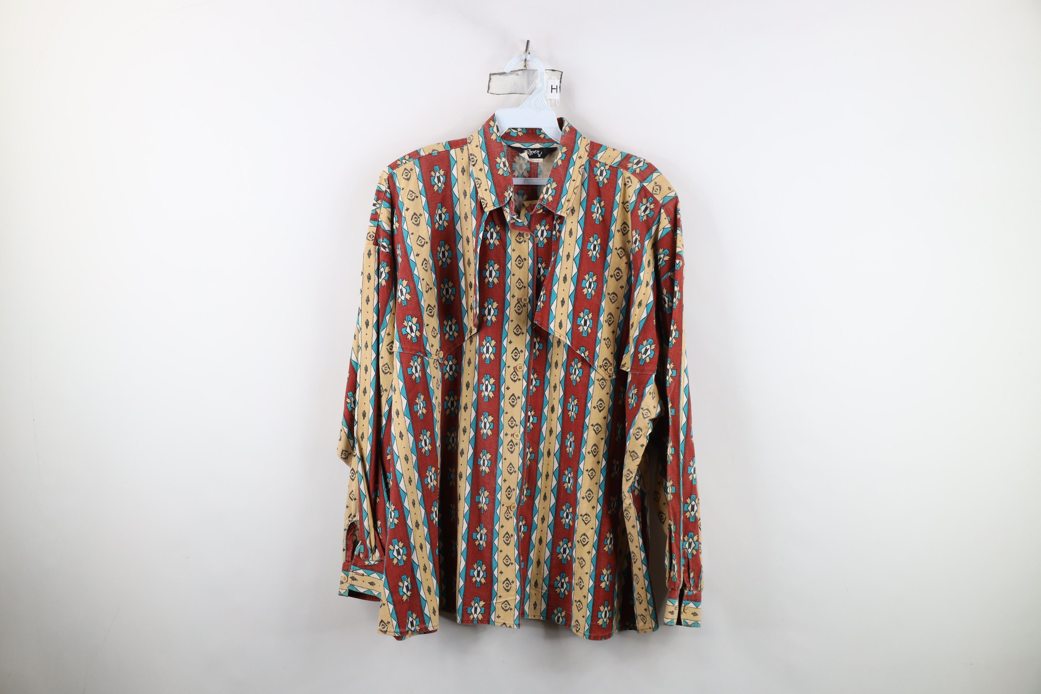 Vintage Vintage 90s Rockabilly Southwestern Cowgirl Button Shirt USA Size L / US 10 / IT 46 - 1 Thumbnail