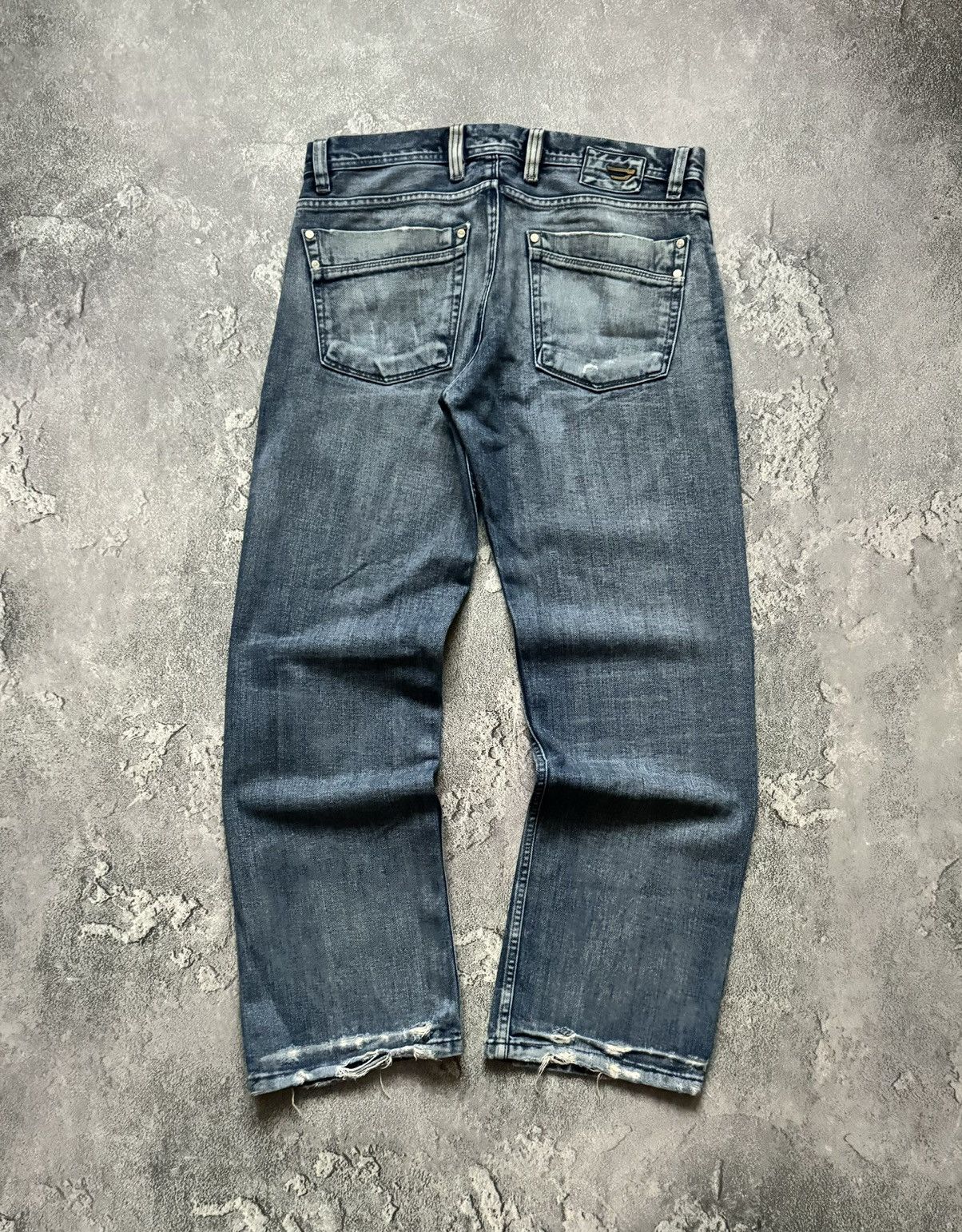 Diesel × Diesel Black Gold Diesel 36/32 distressed denim pant trouser jean chino y2k Size US 36 / EU 52 - 12 Thumbnail