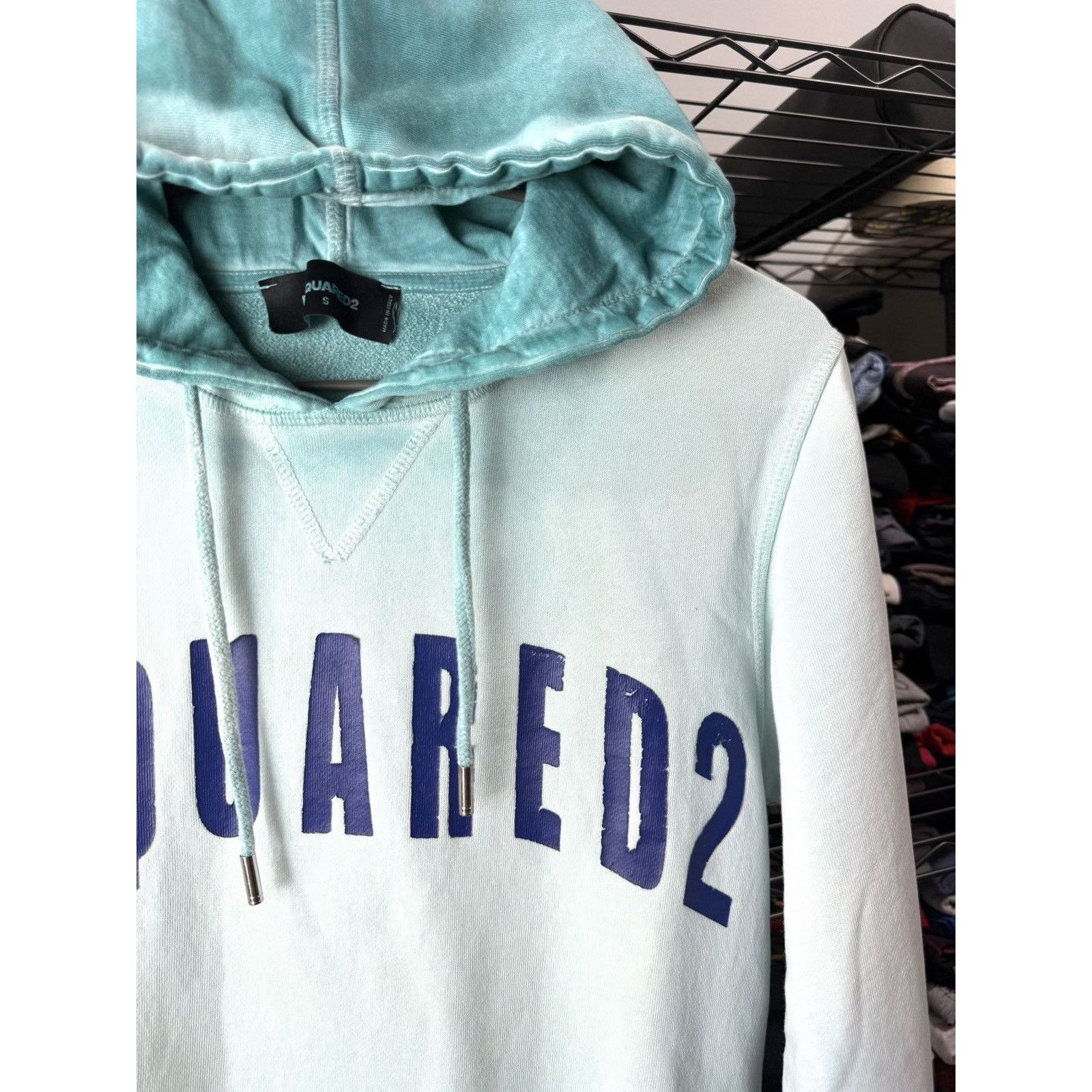 Dsquared2 💥Rare! Dsquared2 Gradient Hoodie Luxury Made In Italy Size US S / EU 44-46 / 1 - 3 Thumbnail