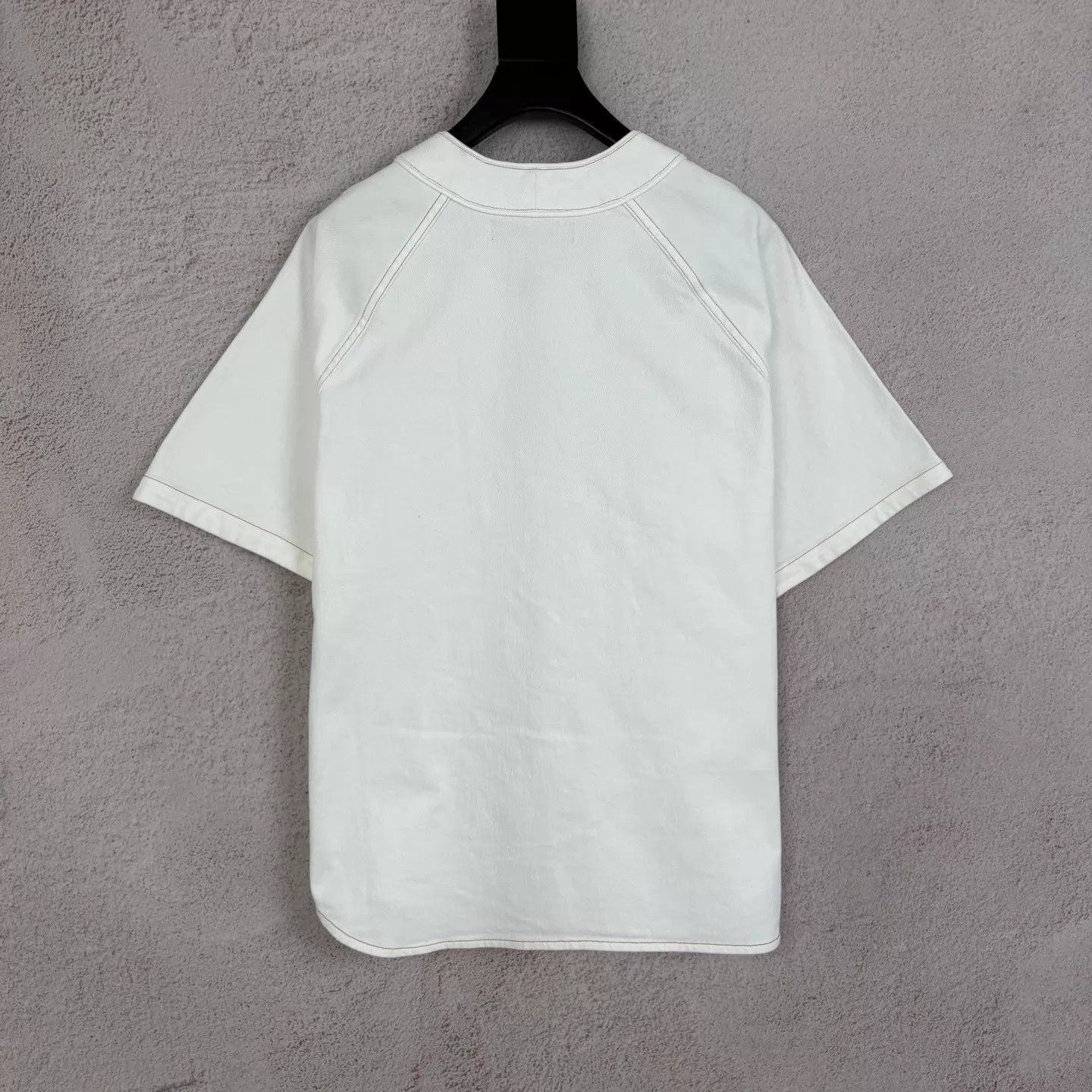 Louis Vuitton White Short-Sleeve Button-Front Shirt Size US L / EU 52-54 / 3 - 2 Thumbnail