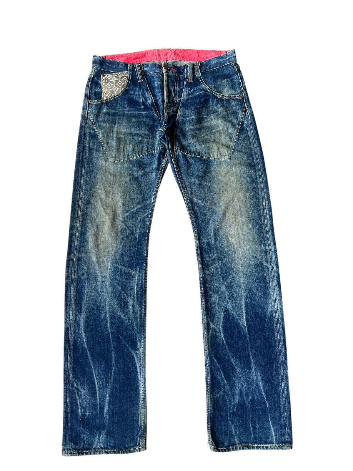 Eternal ETERNAL Japan Distressed Aging Mud Denim Jeans Size US 32 / EU 48 - 1 Thumbnail