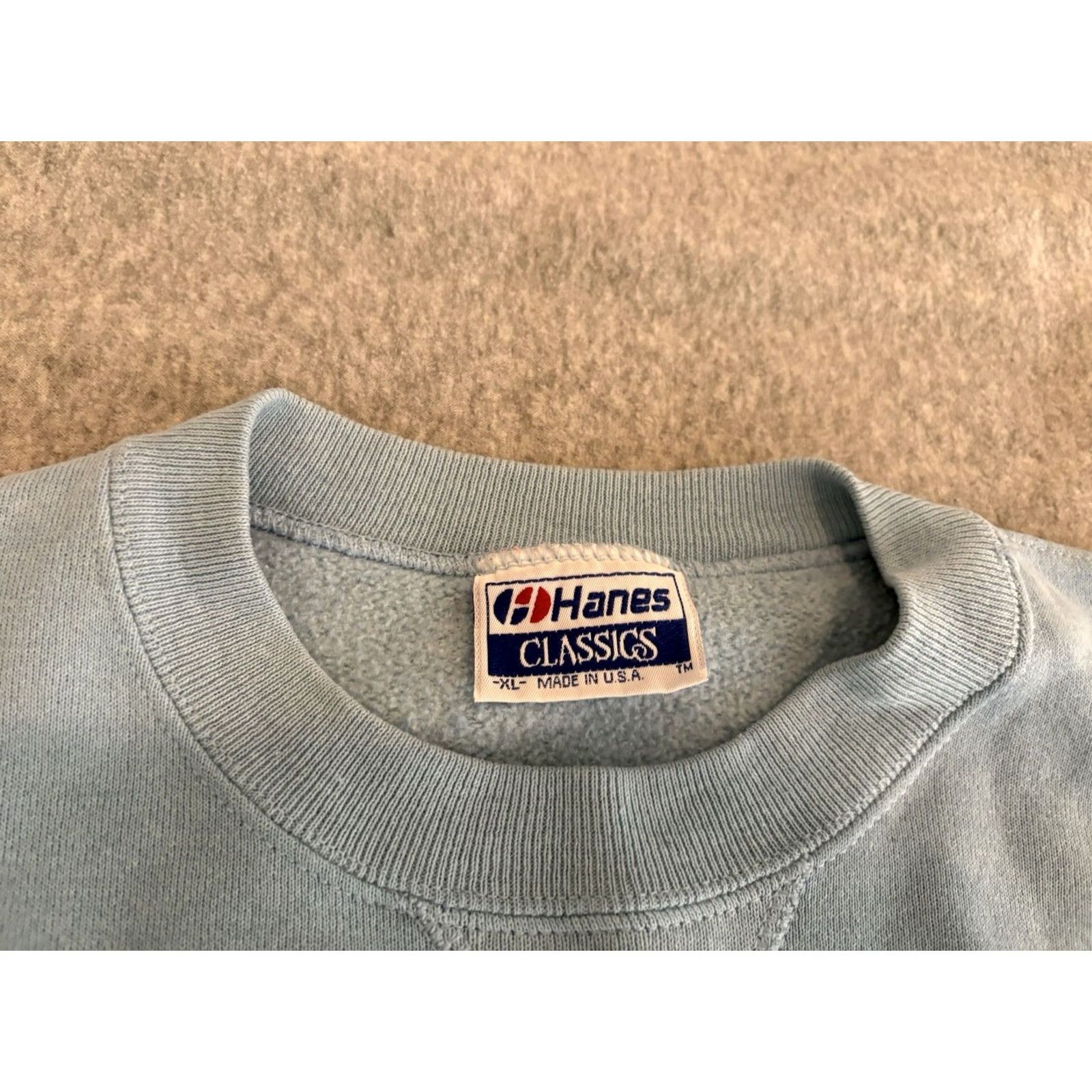 Hanes VINTAGE Hanes UCLA Bruins Blue Pullover Sweater Men XL Crew Neck 90s Retro Casual Cotton Blend United States Size US XL / EU 56 / 4 - 2 Thumbnail