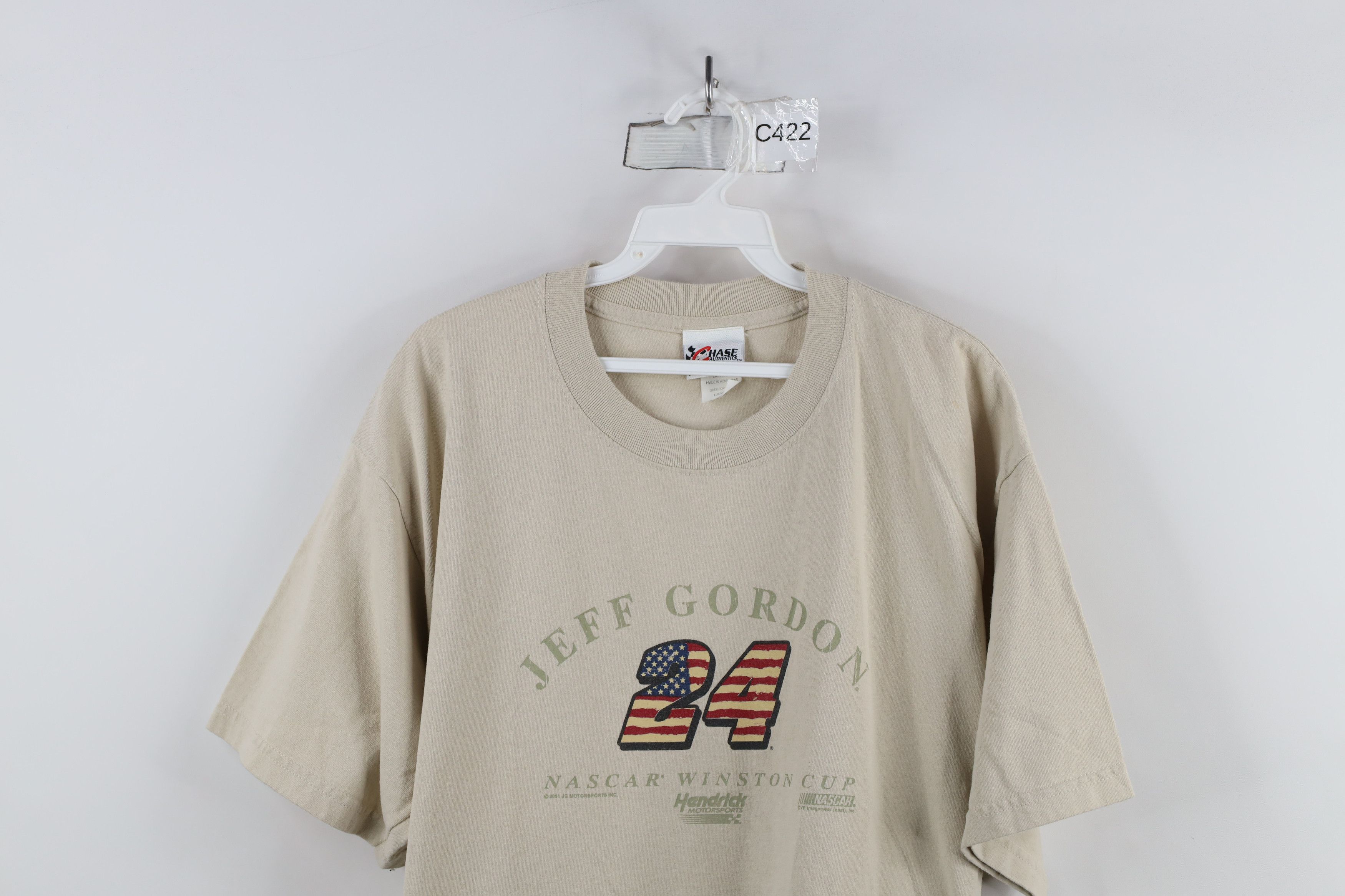 Vintage Vintage Y2K 2001 NASCAR Spell Out Jeff Gordon Racing T-Shirt Size US L / EU 52-54 / 3 - 2 Thumbnail